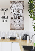 Personalized - Winery Family - Canvas