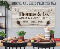 Personalized - Winery Warehouse - Canvas