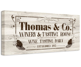 Personalized - Winery Warehouse - Canvas