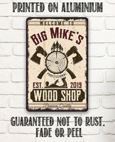Personalized - Wood Shop Design - Metal Sign
