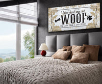 Personalized - You Had Me At Woof - Canvas