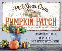 Pick Your Own Pumpkin - Canvas