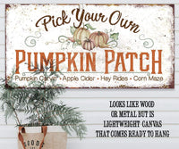 Pick Your Own Pumpkin - Canvas