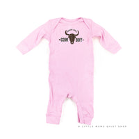 Should've Been a Cowboy - Distressed Design - Baby Sleeper