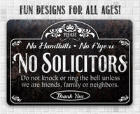 Please No Solicitors Thank You - Metal Sign