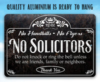 Please No Solicitors Thank You - Metal Sign