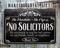 Please No Solicitors Thank You - Metal Sign