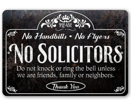 Please No Solicitors Thank You - Metal Sign
