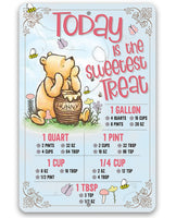 Pooh - Today is The Sweetest Treat - Metal Sign