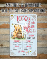 Pooh - Today is The Sweetest Treat - Metal Sign