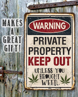 Private Property Keep Out - Metal Sign