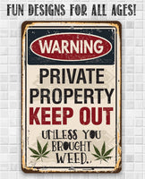 Private Property Keep Out - Metal Sign