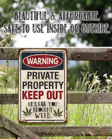 Private Property Keep Out - Metal Sign