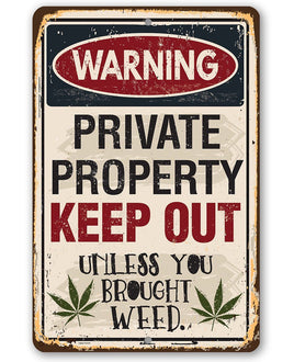 Private Property Keep Out - Metal Sign