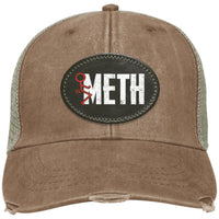 Recovery Distressed Snapback Hat | Inspiring Sobriety | F#CK Meth
