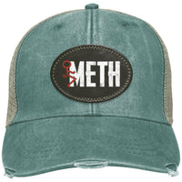 Recovery Distressed Snapback Hat | Inspiring Sobriety | F#CK Meth