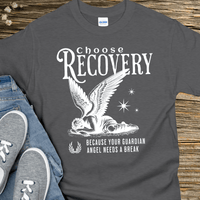 Recovery T-Shirt | Inspiring Sobriety |  Choose Recovery - Guardian Angel