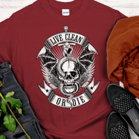 Recovery T-Shirt | Inspiring Sobriety |  Live Clean or Die