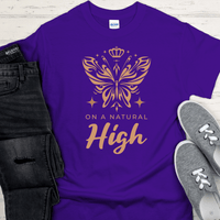 Recovery T-Shirt | Inspiring Sobriety | On a Natural High Butterfly