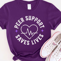 Recovery T-Shirt | Inspiring Sobriety |  Peer Support Saves Lives