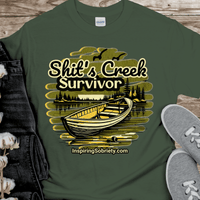 Recovery T-Shirt | Inspiring Sobriety |  Sh!t's Creek Survivor