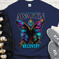 Recovery T-Shirt | Inspiring Sobriety |  Spirit Awaken Butterfly