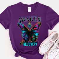 Recovery T-Shirt | Inspiring Sobriety |  Spirit Awaken Butterfly