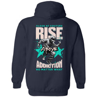 Recovery Zip Hoodie  | Inspiring Sobriety |  Rise Above Addiction