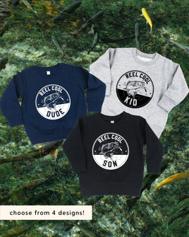 Reel Cool _____ - (Choose Your Kid) - Child Sweater