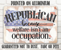 Republican - Metal Sign