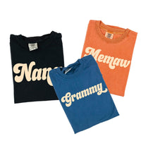 Retro Names (Choose Your Name) - Comfort Colors Tee