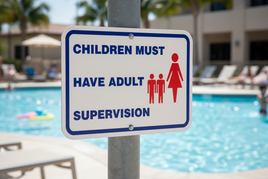 Children Must Have Adult Supervision Sign - 18" x 12"