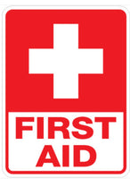 First Aid Sign - 18" x 24