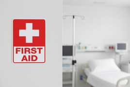 First Aid Sign - 18" x 24