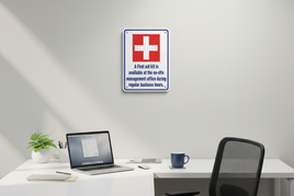 First Aid Kit Sign - 18" x 24