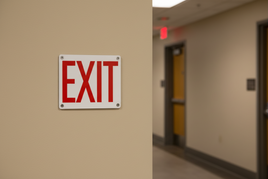 7 X 10" Aluminum "Exit" Sign