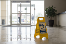 Slippery When Wet Sign - 12" x 18"