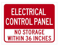 Electrical Control Panel No Storage