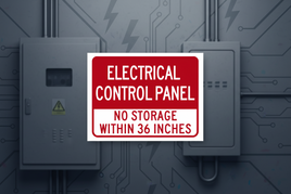 Electrical Control Panel No Storage