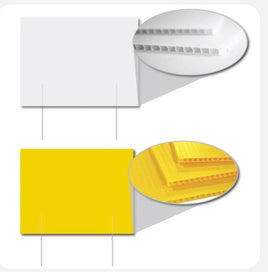 18"x24" 4mm Corrugated Plastic Blank Yard Signs