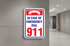 Emergency 911 Sign - 18" x 24