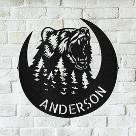 Roaring Bear Personalized Gifts - Custom Metal Sign