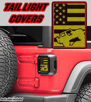 Yellow Rock crawler Taillight cover decal