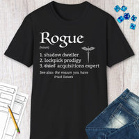 Rogue Class Definition D&D T-Shirt