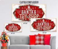 Santa's Toy Shop - Canvas