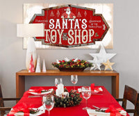 Santa's Toy Shop - Canvas