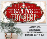 Santa's Toy Shop - Canvas