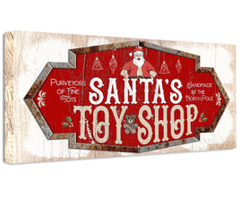 Santa's Toy Shop - Canvas
