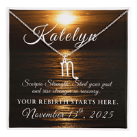 Custom Zodiac Recovery Necklace | Inspiring Sobriety