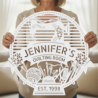 Custom Metal Sign for Sewing Room – Perfect for Crochet Lovers